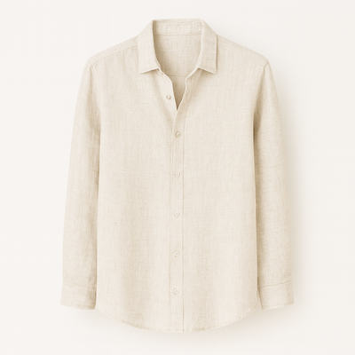 White Textured shirt for men