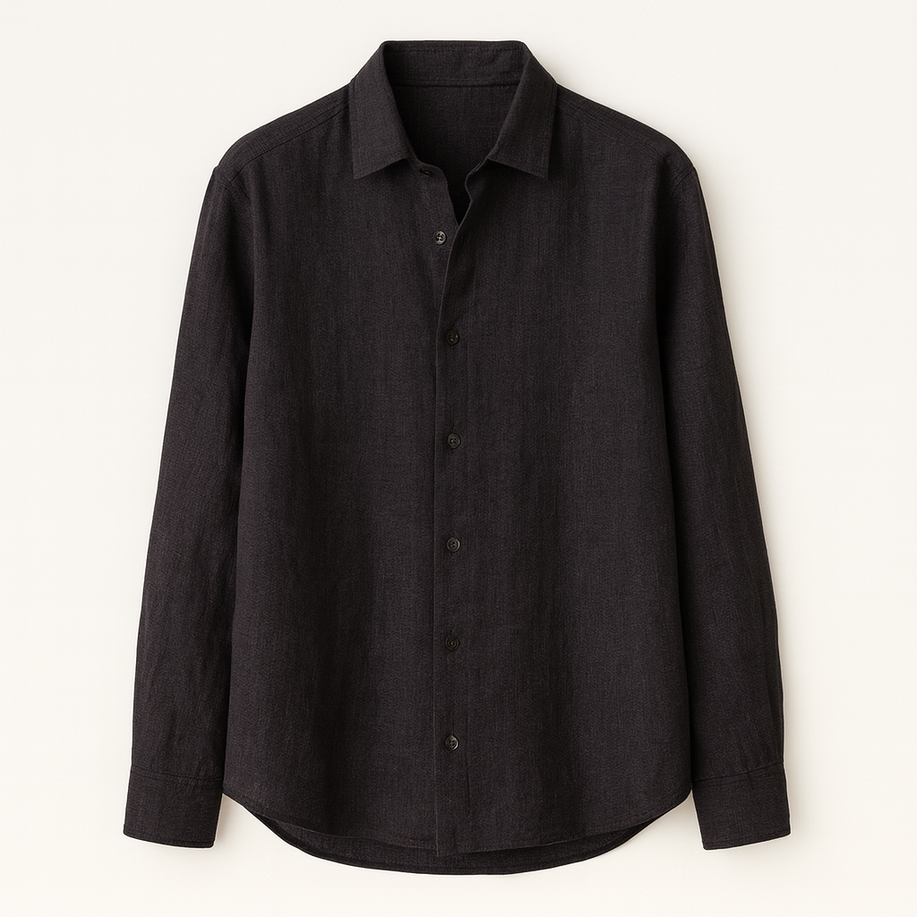 Black Textured shirt for men