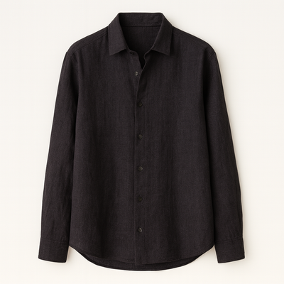 Black Textured shirt for men