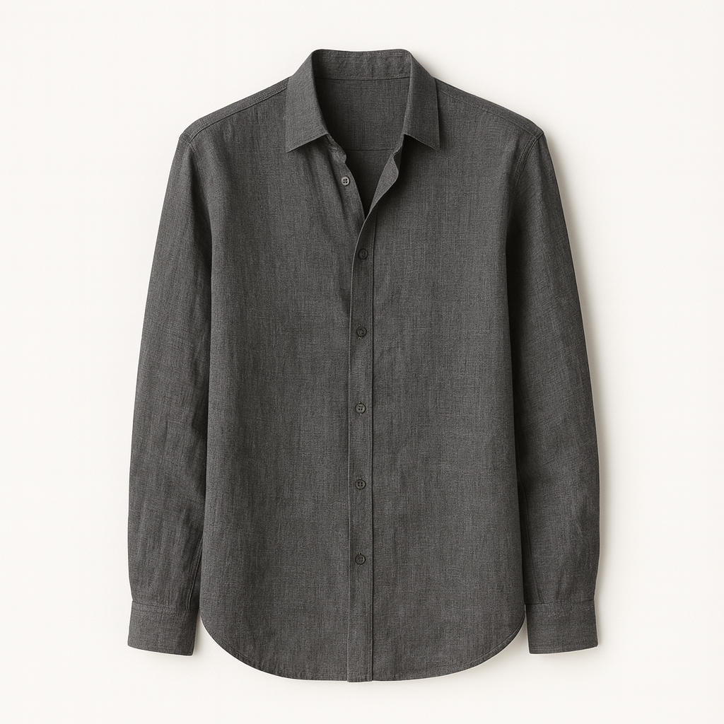 Gray Textured shirt for men