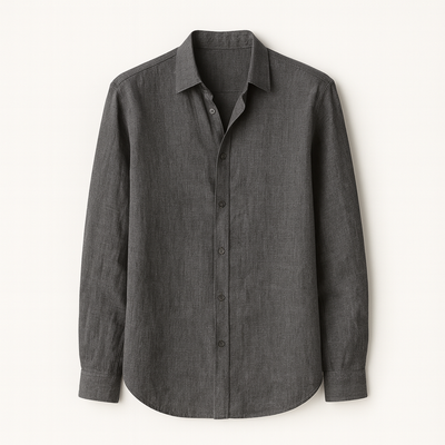 Gray Textured shirt for men