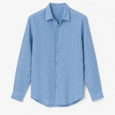 Light Blue Textured shirt for men
