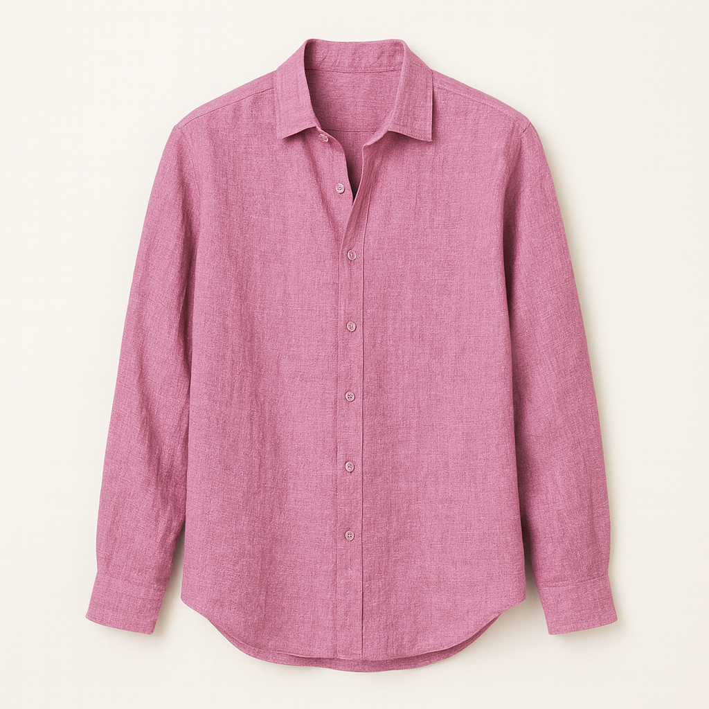 Pink Textured shirt for men