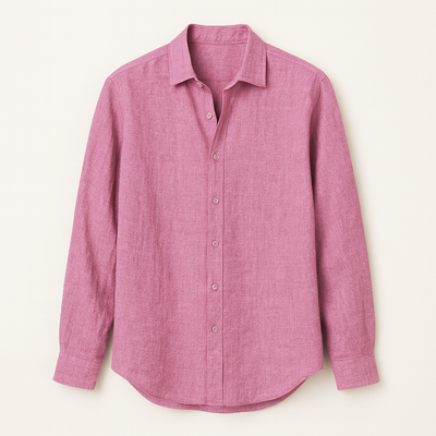 Pink Textured shirt for men