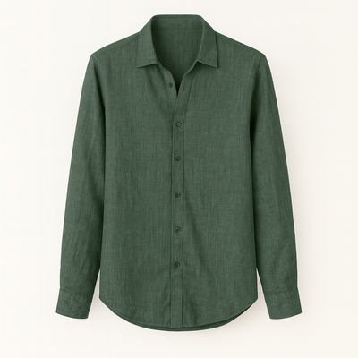 Green Textured shirt for men
