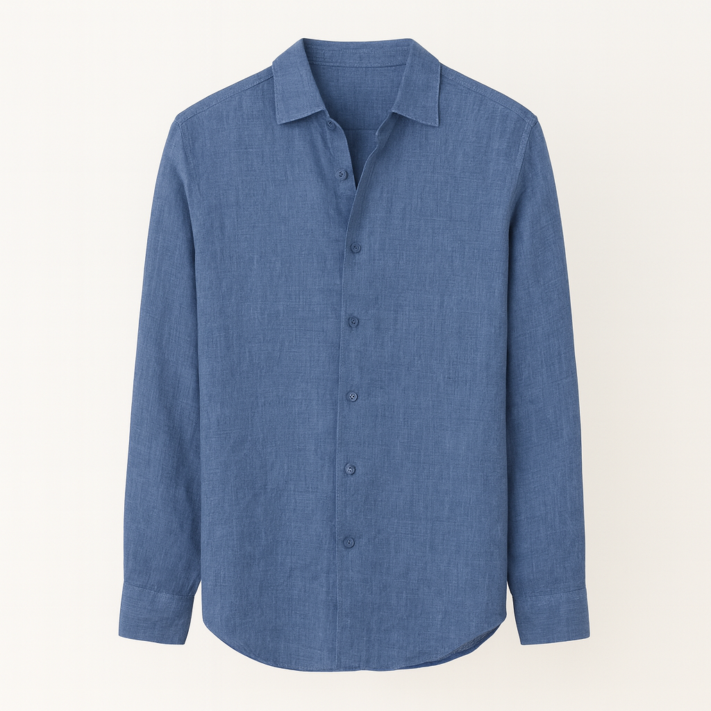 Blue Textured shirt for men