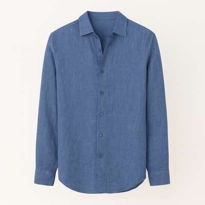 Blue Textured shirt for men