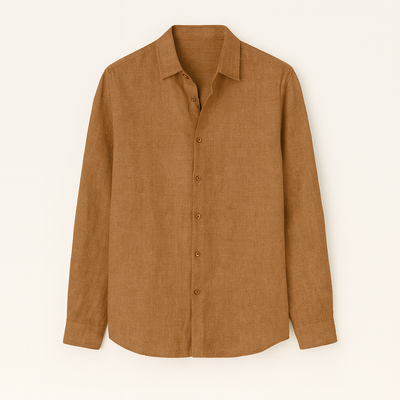 Brown Textured shirt for men