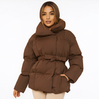 Brown Elisa - Warm down jacket for women