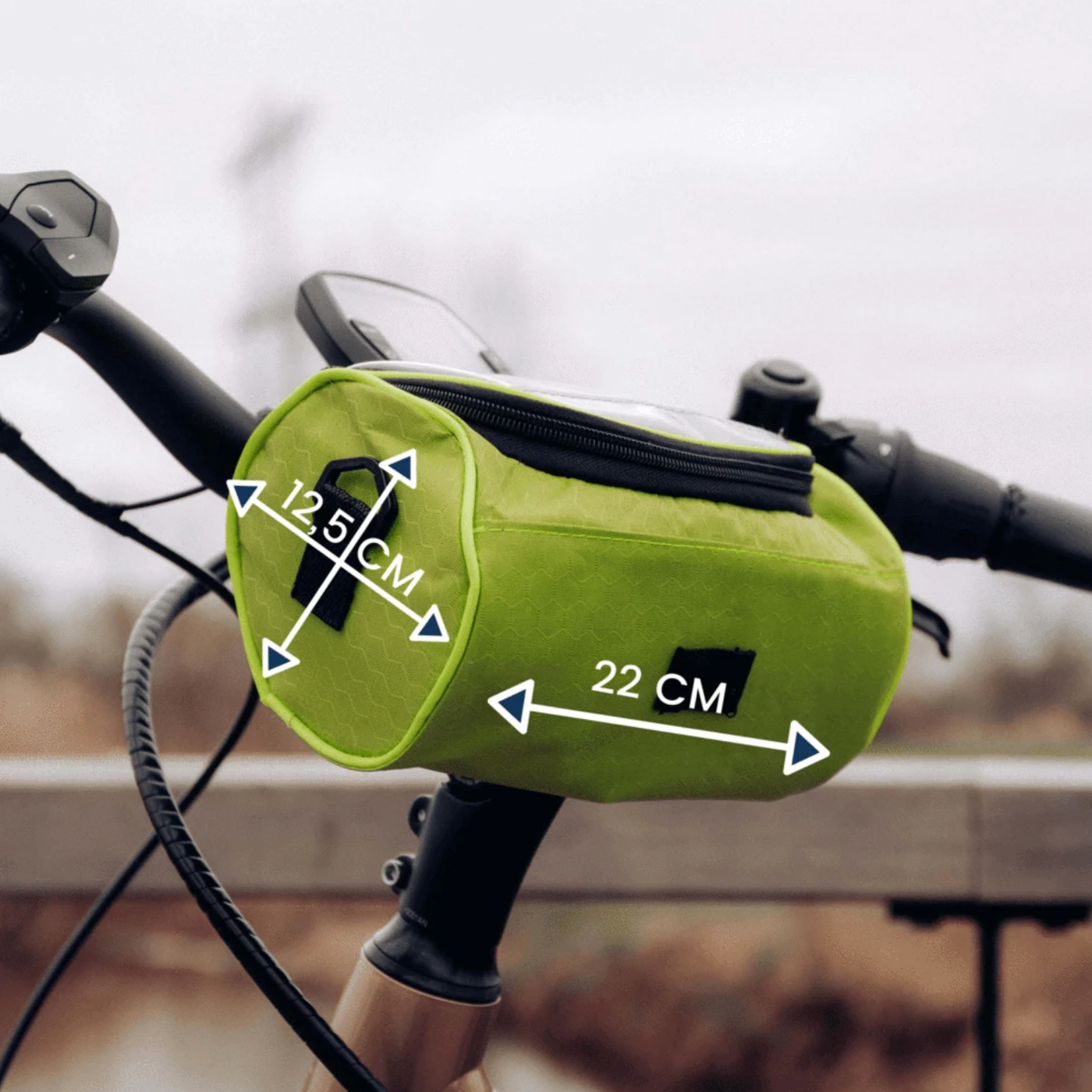 Fahrradtasche mit Touchscreen - spritzwassergeschützt & multifunktional - passend für jedes Fahrrad