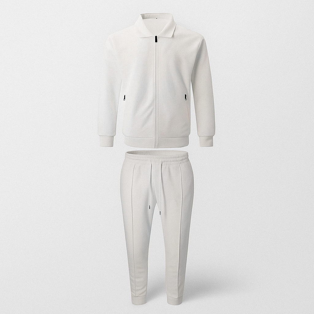 White Men's Casual Set