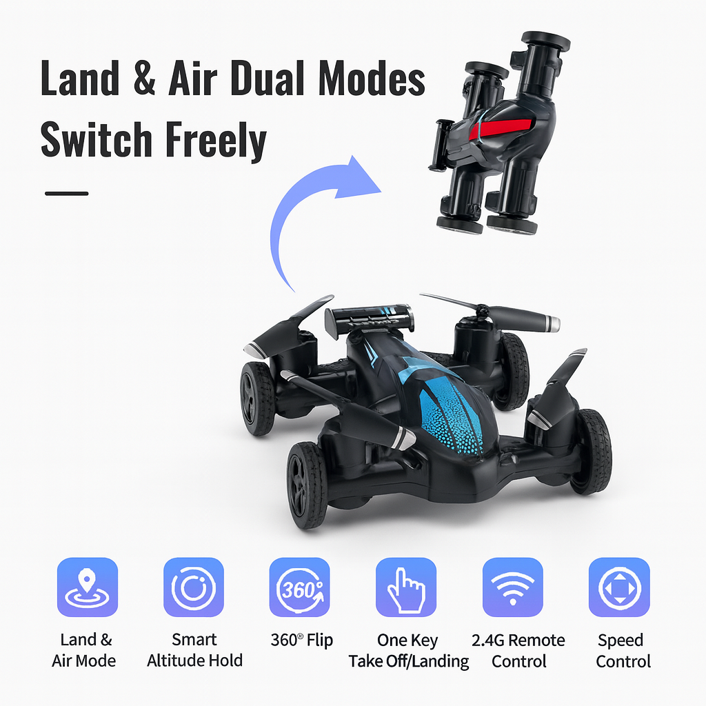FlyCart - Drone and racing car in one