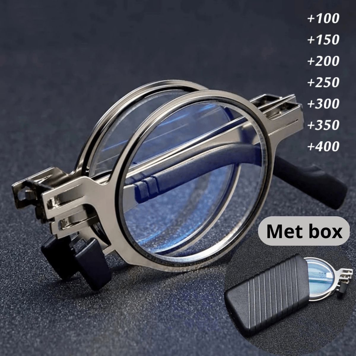 FOLDOX - Vikbara läsglasögon med reptåliga linser och kompakt fodral