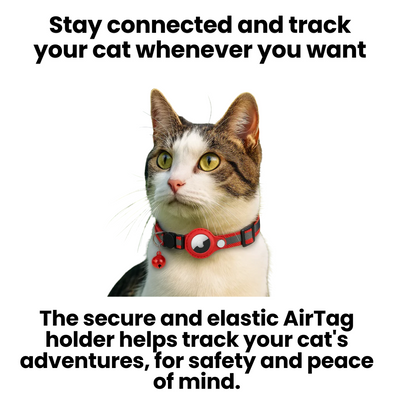 GPS-Tracker-Halsband für Katzen | Schnellverschluss, reflektierendes Design und langlebig für sichere Outdoor-Abenteuer