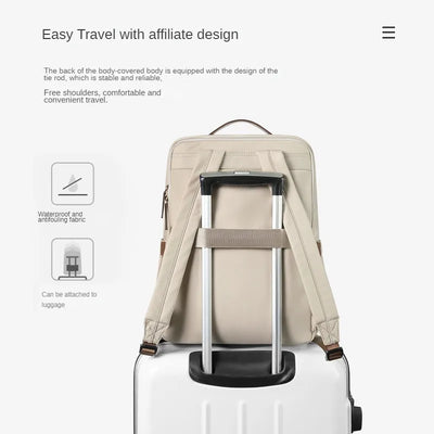 Luxetravel - Luxus-Rucksack - Geeignet für Laptop - Kompakte Größe