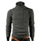 Rollkragenpullover aus Baumwolle mit Zopfmuster - Lucian