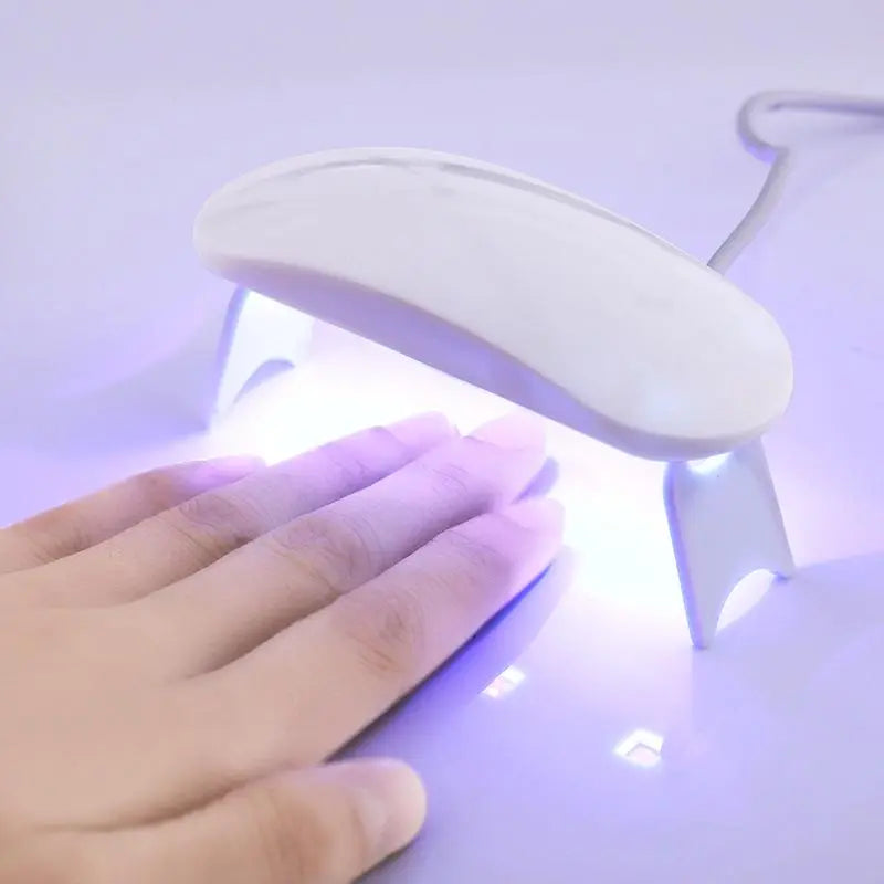 Gel-Nagelsticker-Set mit UV-Lampe