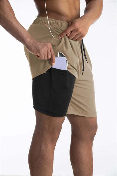 Titan | Gefütterte Laufshorts mit Handytasche - Komfort und Funktionalität