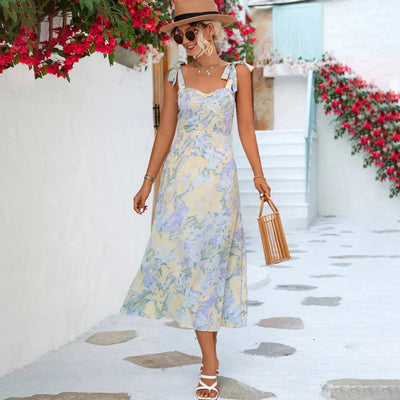 Agnes - Modische Floral Midikleider