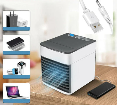 Tragbares Mini-Klimagerät - kühlt, befeuchtet und reinigt - 3-in-1 USB-Luftkühler