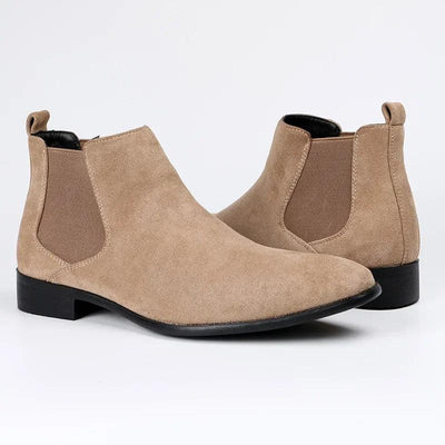 Chelsea-Stiefel für Herren aus Wildlederimitat, zeitloses Design