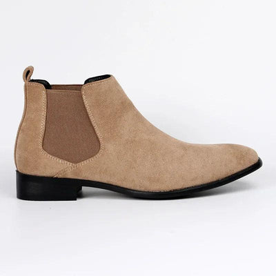 Chelsea-Stiefel für Herren aus Wildlederimitat, zeitloses Design