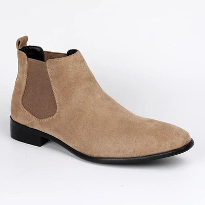 Chelsea-Stiefel für Herren aus Wildlederimitat, zeitloses Design