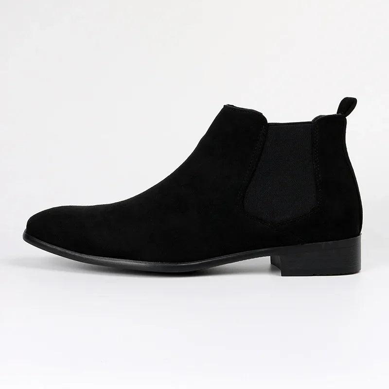 Chelsea-Stiefel für Herren aus Wildlederimitat, zeitloses Design