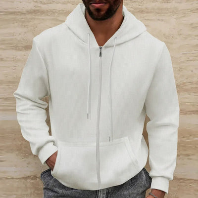 Herrenjacke | Waffelstruktur, bequeme Fasermischung
