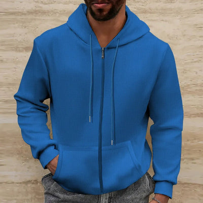 Herrenjacke | Waffelstruktur, bequeme Fasermischung