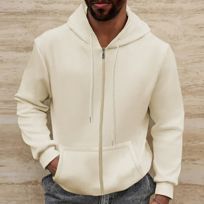 Herrenjacke | Waffelstruktur, bequeme Fasermischung