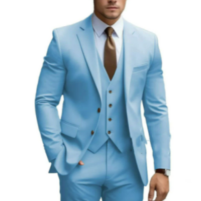 Herrenanzug Hochzeit mit Weste 3-teilig Eleganter Anzug