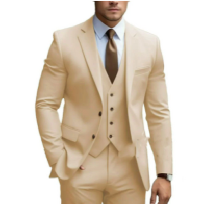 Herrenanzug Hochzeit mit Weste 3-teilig Eleganter Anzug