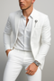 Slim Fit Anzug aus Wollmix für Herren