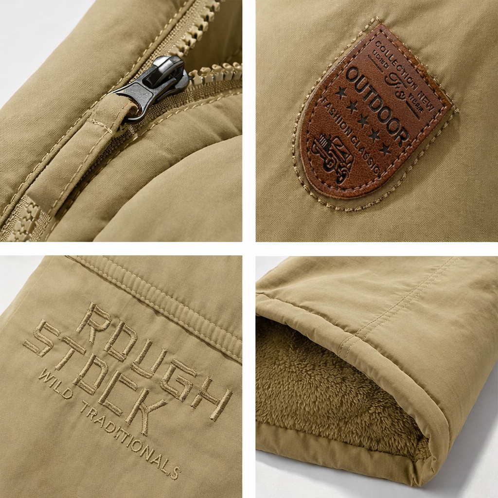 Herren Winterjacke Tactical - Wasserdicht und gefüttert mit abnehmbarer Kapuze