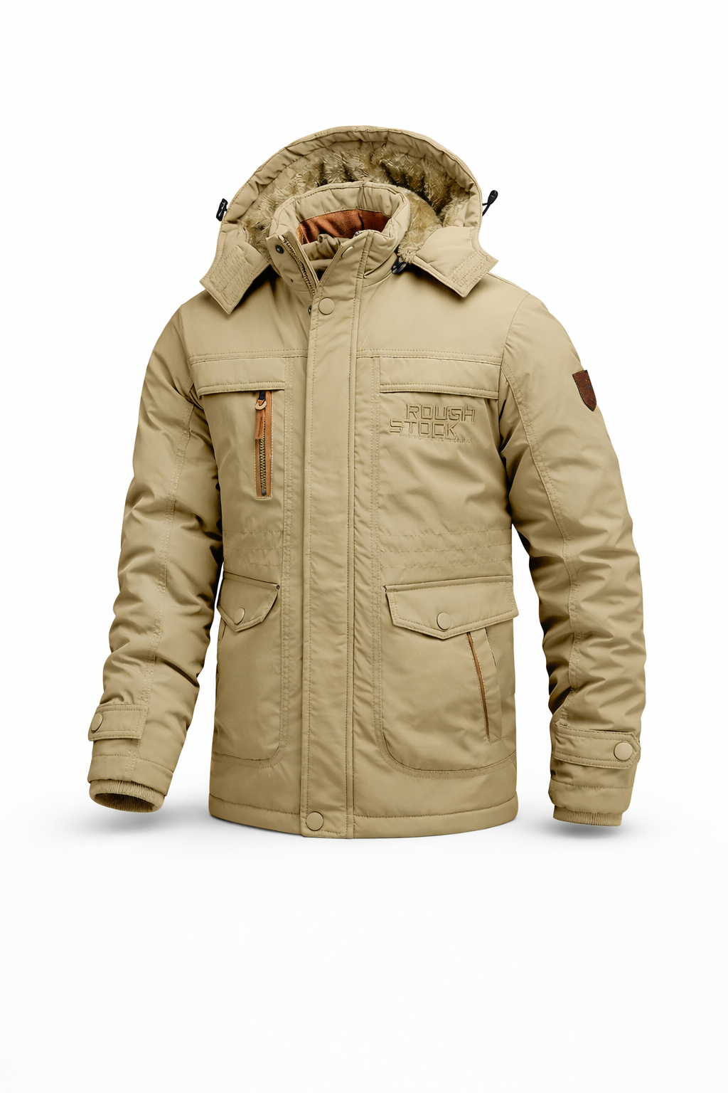 Herren Winterjacke Tactical - Wasserdicht und gefüttert mit abnehmbarer Kapuze