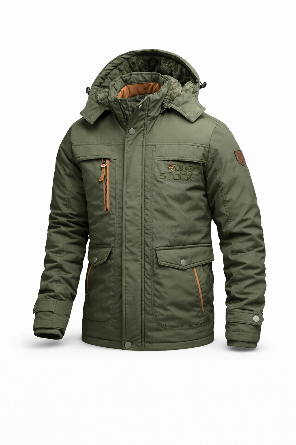 Herren Winterjacke Tactical - Wasserdicht und gefüttert mit abnehmbarer Kapuze