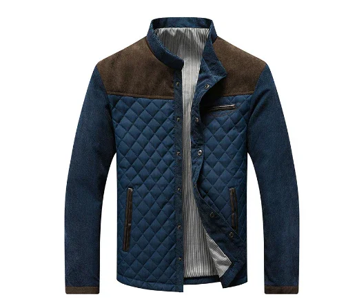 Herren Langarm Jacke Hochwertiger Stoff Elegant Bequem