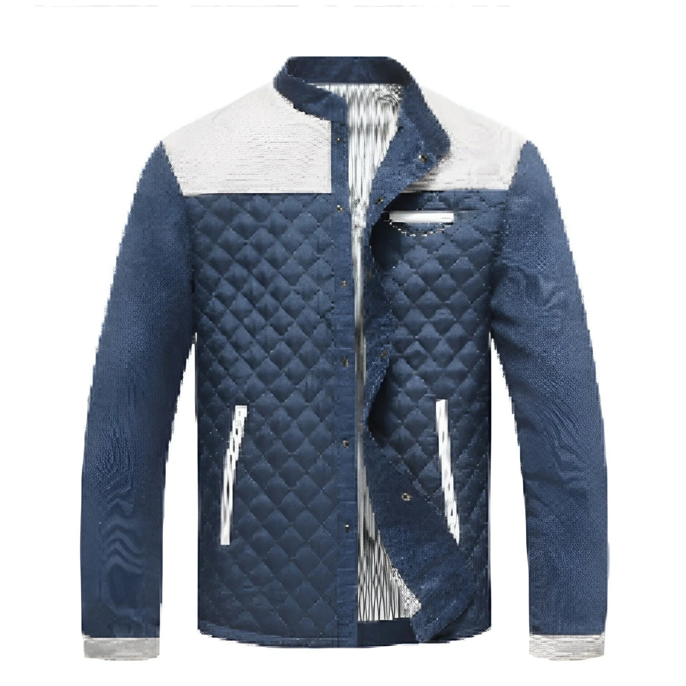 Herren Langarm Jacke Hochwertiger Stoff Elegant Bequem
