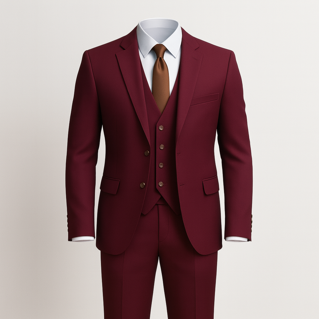 Red 3-piece Suit