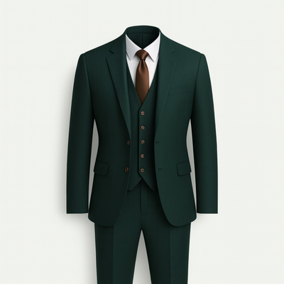Green 3-piece Suit