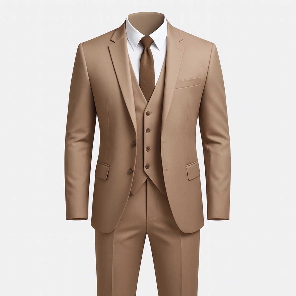 Light Brown 3-piece Suit