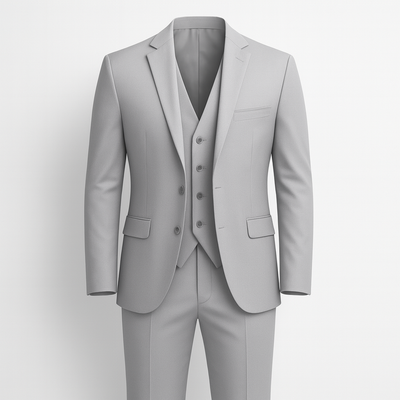 Light Gray 3-piece Suit