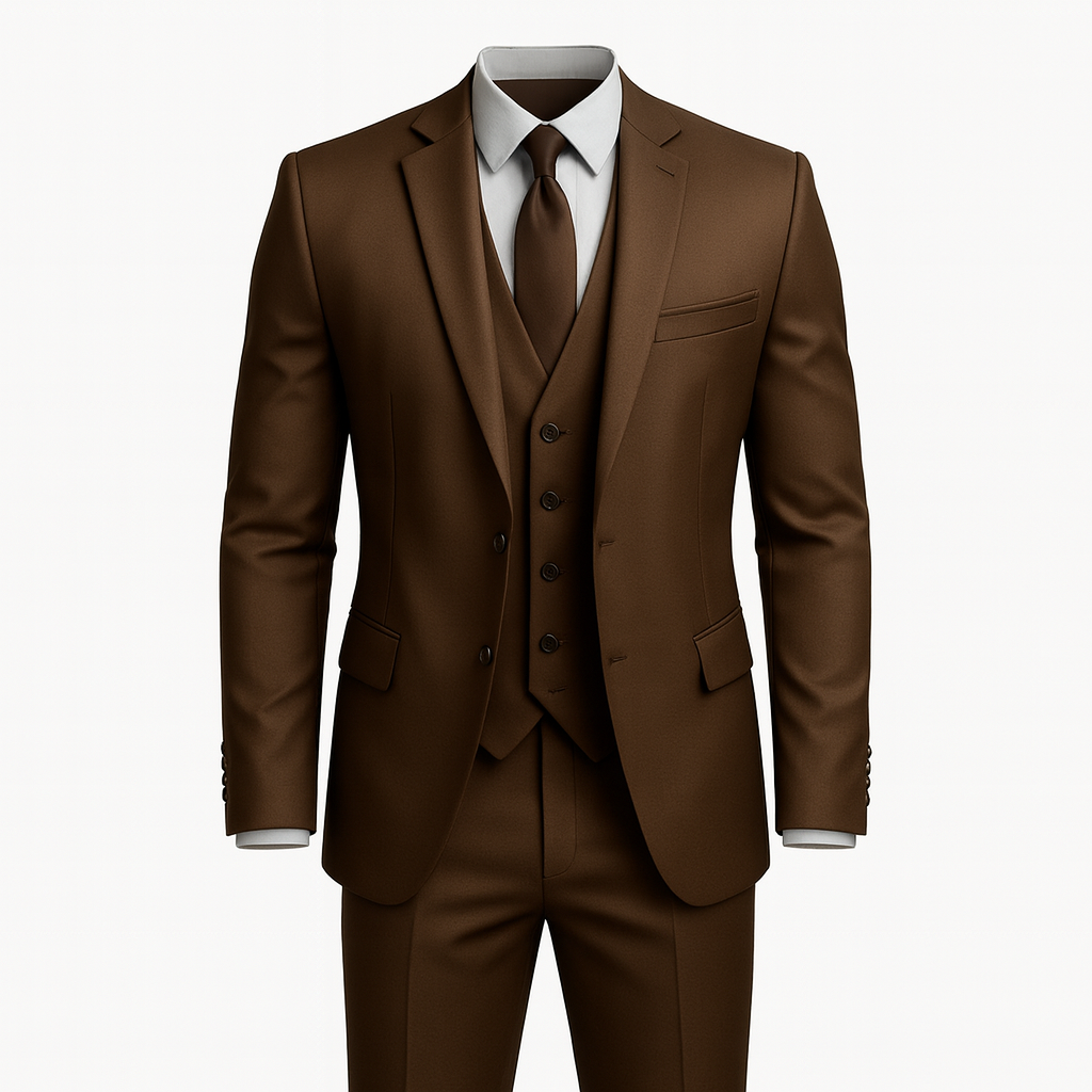 Brown 3-piece Suit
