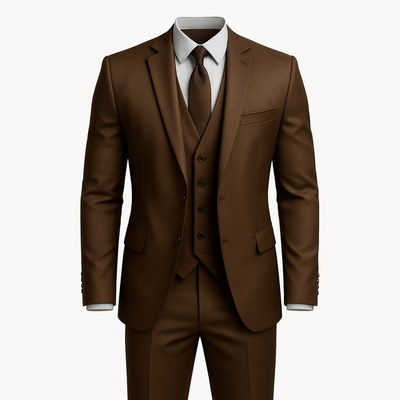 Brown 3-piece Suit