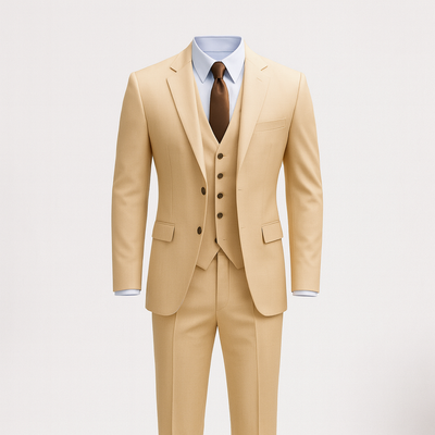 Khaki 3-piece Suit