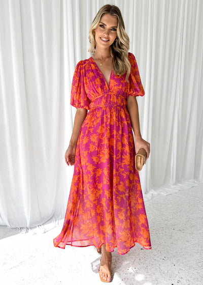 Catherine - Langes Kleid mit Herzausschnitt für Frauen
