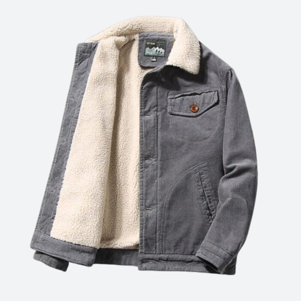Zeitlose Cordjacke mit modernem Design für Männer