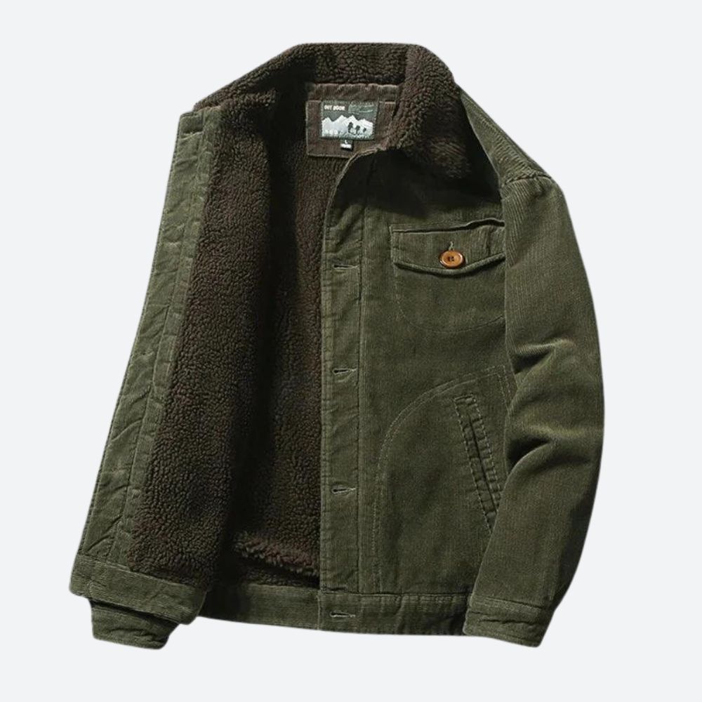 Zeitlose Cordjacke mit modernem Design für Männer