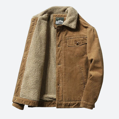 Zeitlose Cordjacke mit modernem Design für Männer